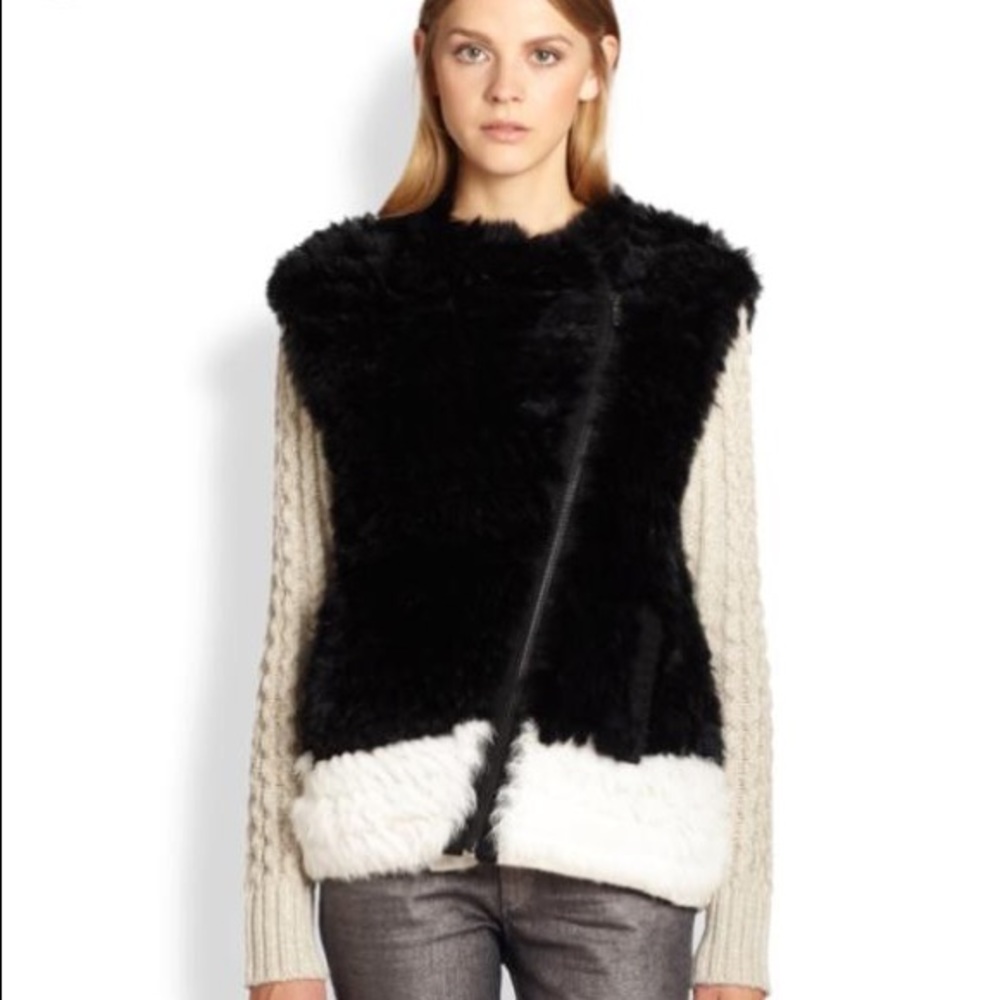 Marc By Marc Jacobs Genuine Rabbit Fur Vest